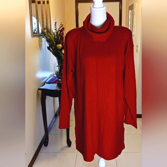 Women's Cowl Neck Long Sleeve Sweater Large - Picture 1 of 8